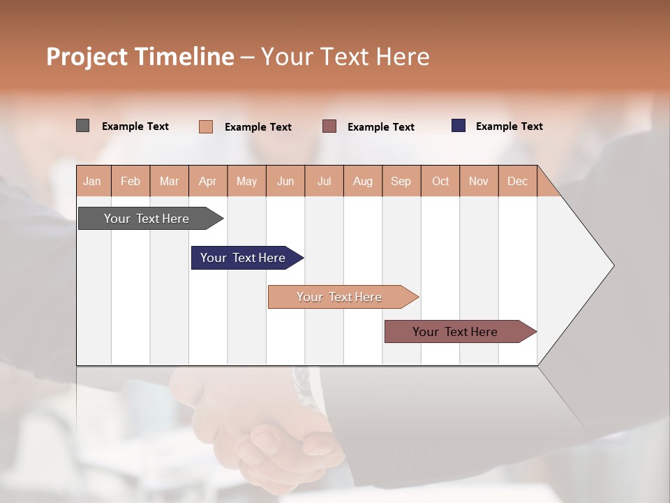 Suit Shaking Businessman PowerPoint Template