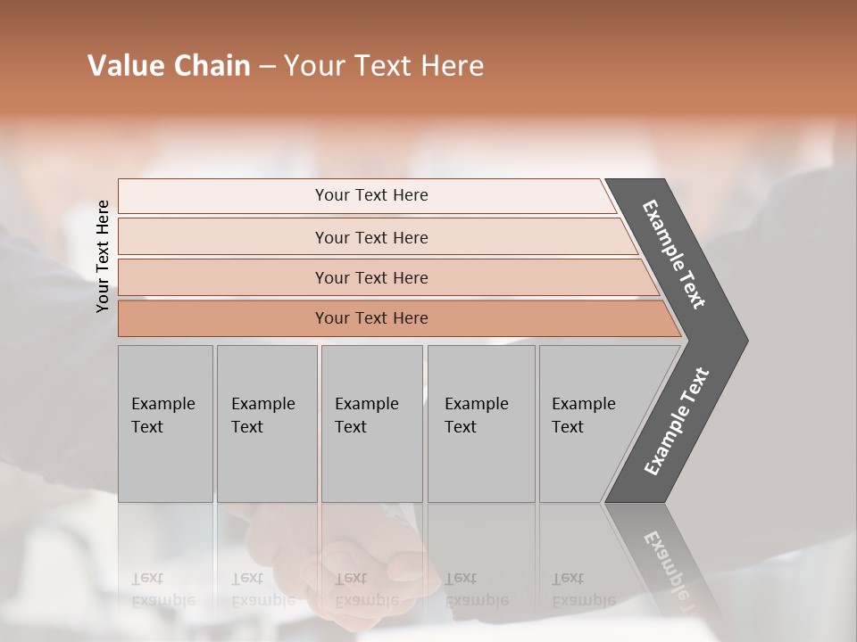 Suit Shaking Businessman PowerPoint Template