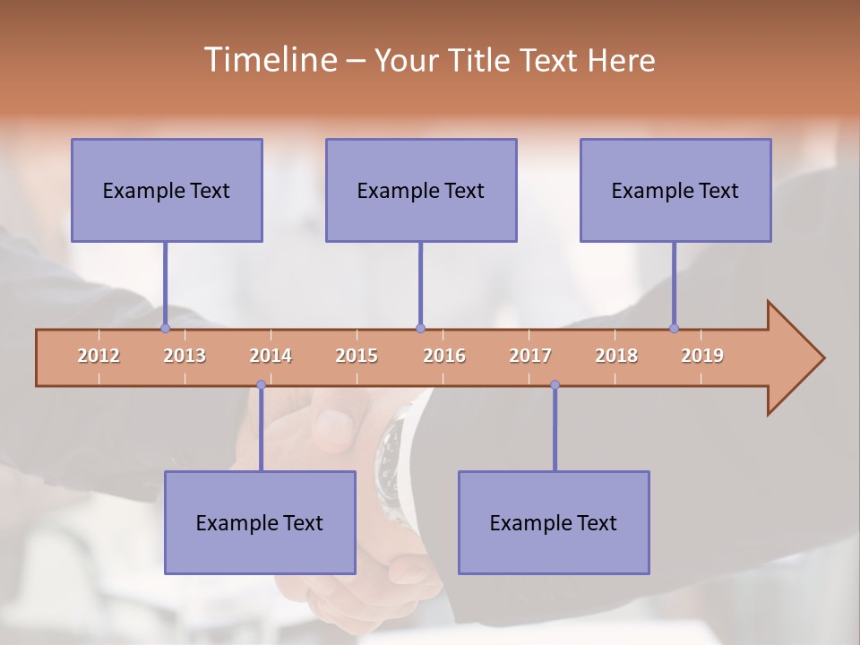 Suit Shaking Businessman PowerPoint Template