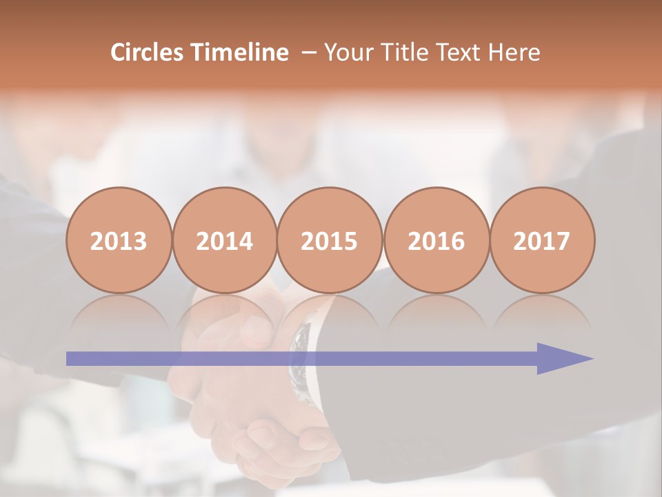 Suit Shaking Businessman PowerPoint Template