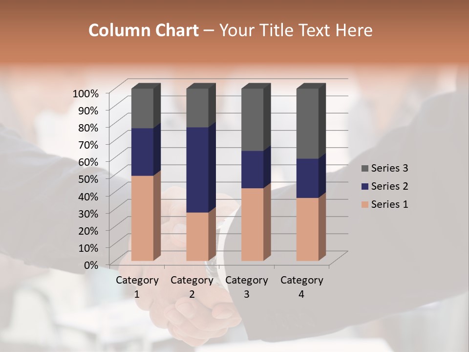 Suit Shaking Businessman PowerPoint Template