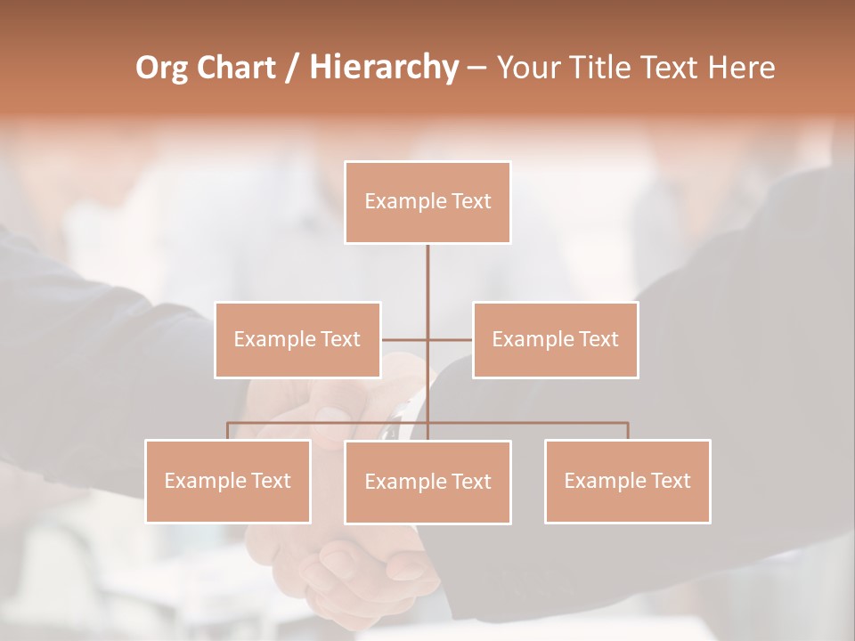 Suit Shaking Businessman PowerPoint Template