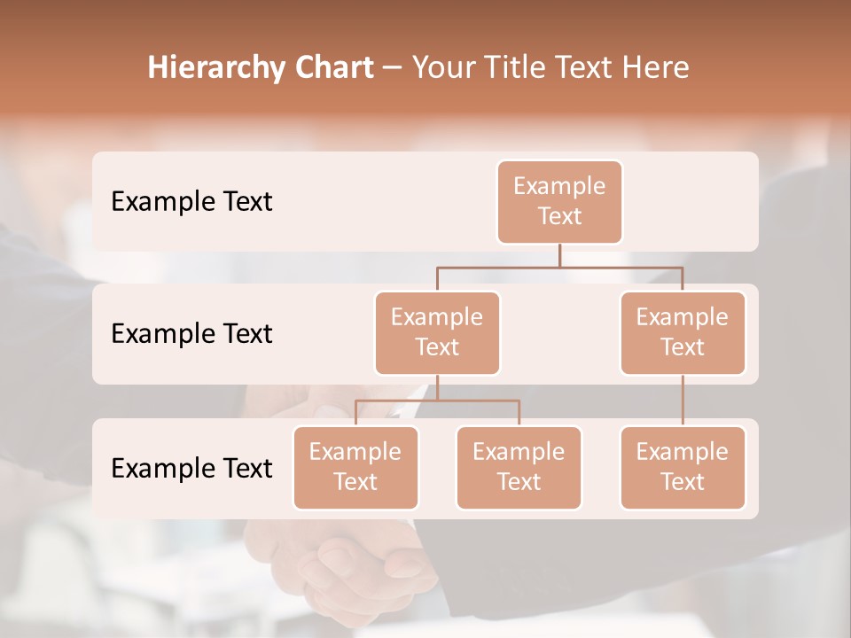 Suit Shaking Businessman PowerPoint Template