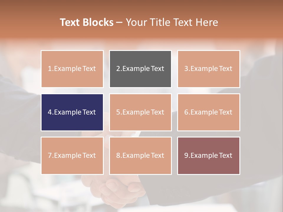 Suit Shaking Businessman PowerPoint Template