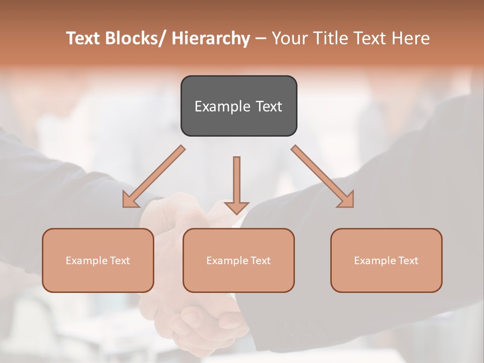 Suit Shaking Businessman PowerPoint Template