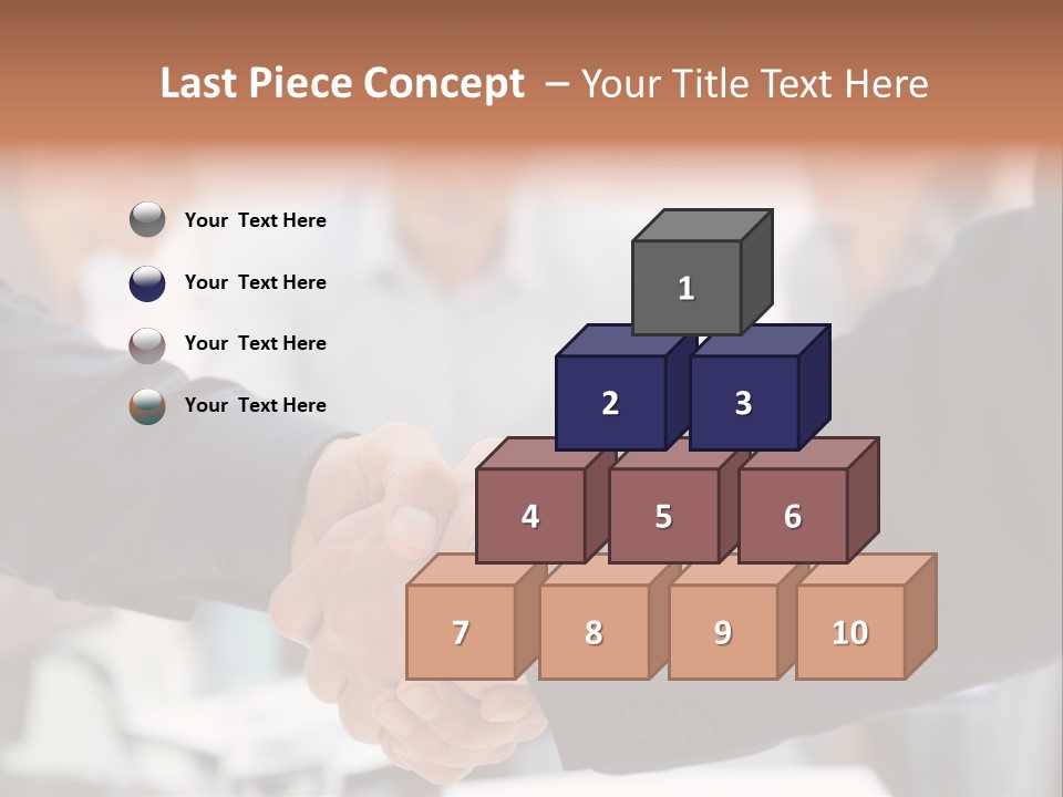 Suit Shaking Businessman PowerPoint Template