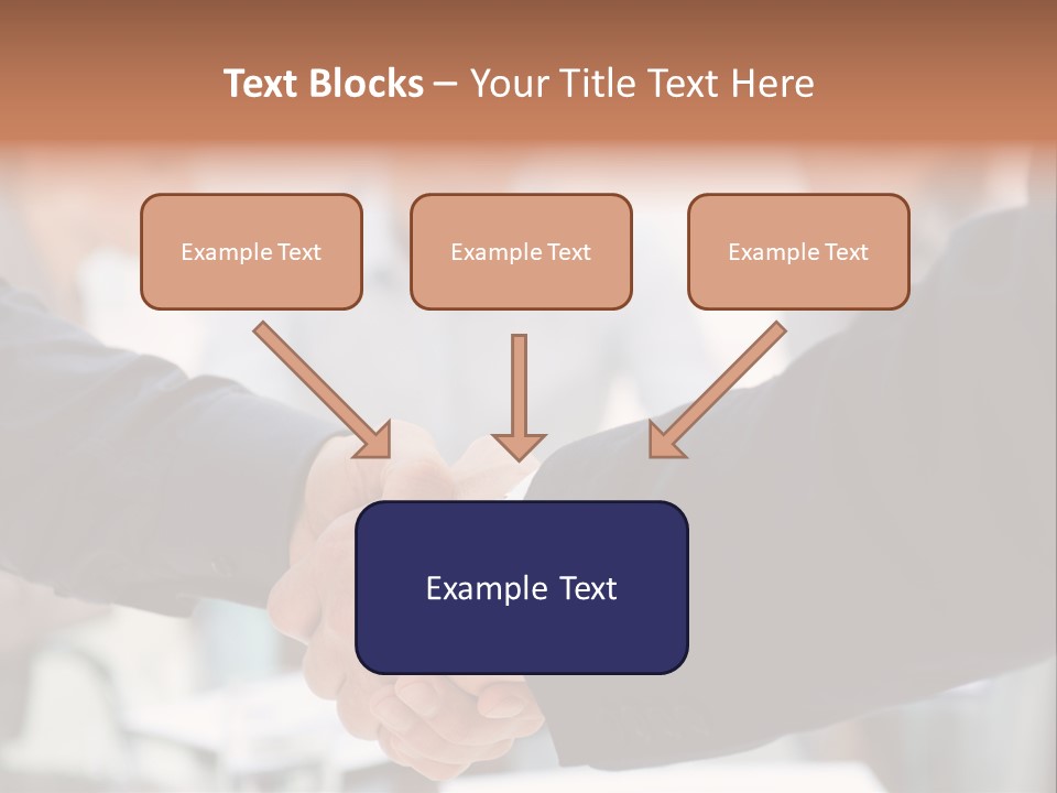 Suit Shaking Businessman PowerPoint Template