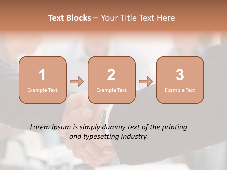 Suit Shaking Businessman PowerPoint Template