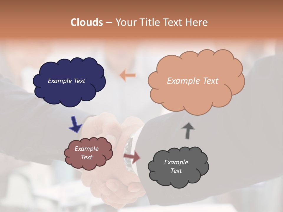 Suit Shaking Businessman PowerPoint Template