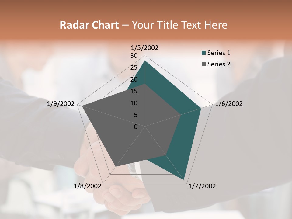 Suit Shaking Businessman PowerPoint Template