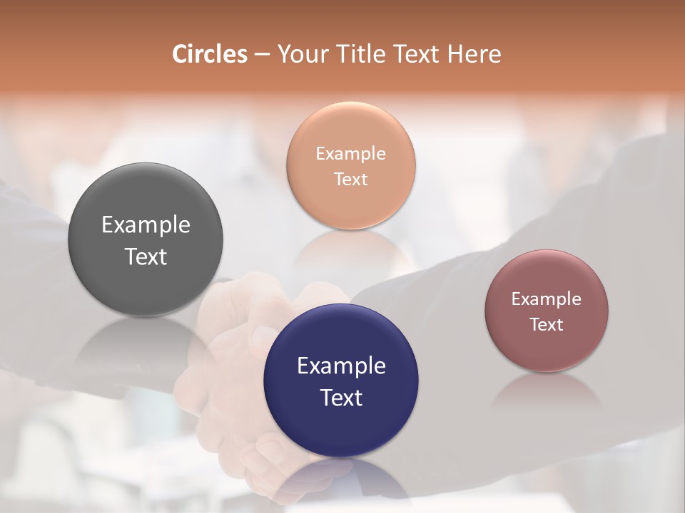 Suit Shaking Businessman PowerPoint Template