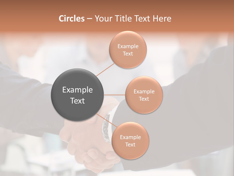 Suit Shaking Businessman PowerPoint Template