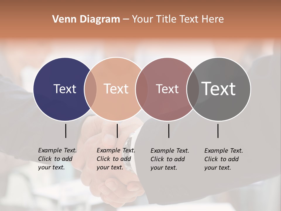 Suit Shaking Businessman PowerPoint Template