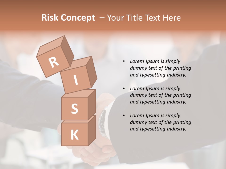 Suit Shaking Businessman PowerPoint Template