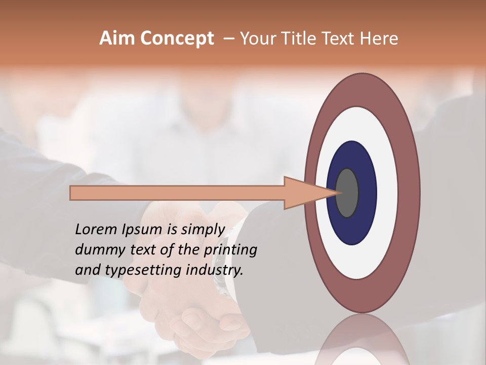 Suit Shaking Businessman PowerPoint Template