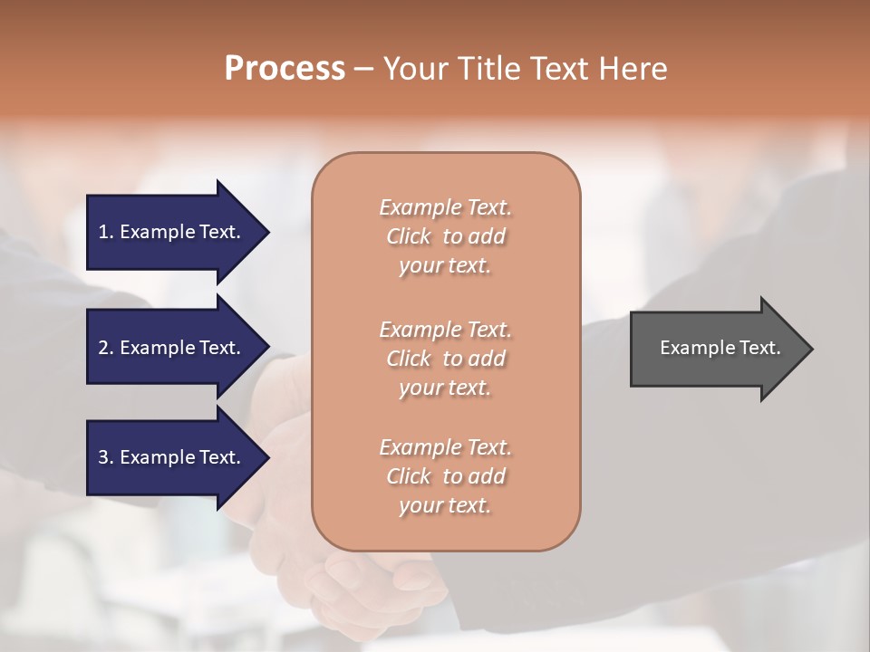 Suit Shaking Businessman PowerPoint Template