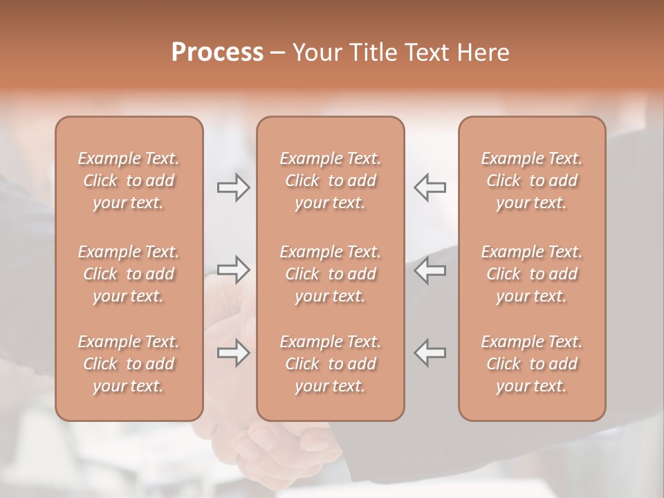 Suit Shaking Businessman PowerPoint Template