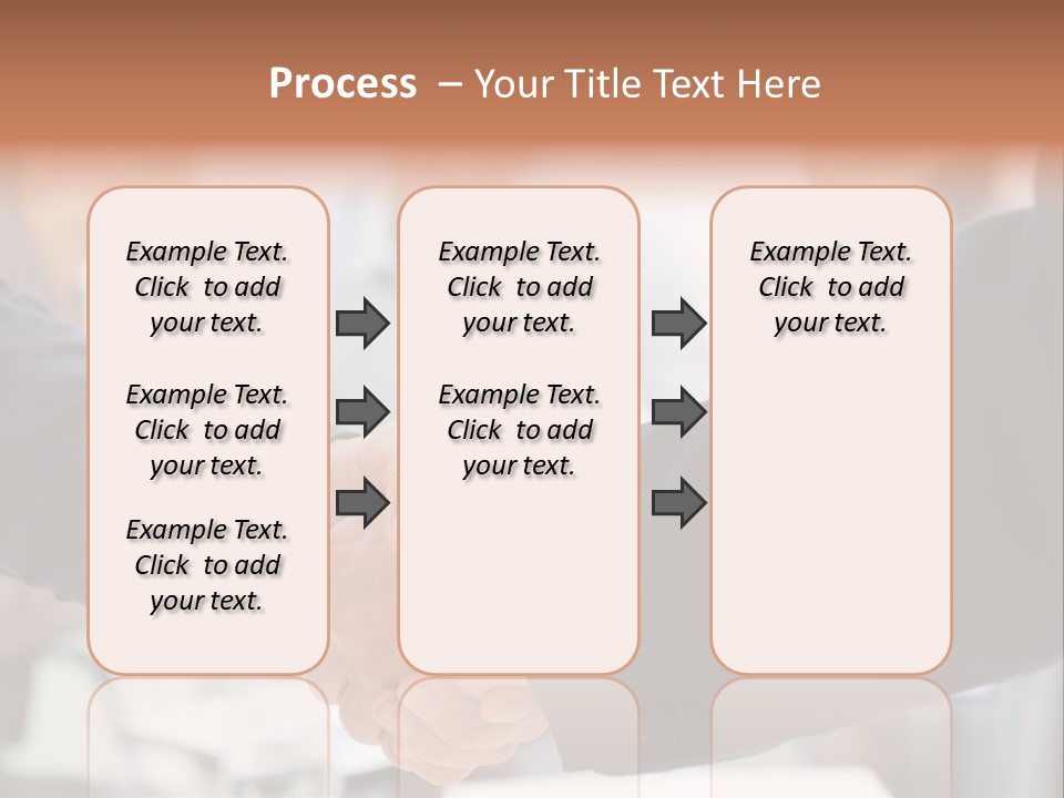 Suit Shaking Businessman PowerPoint Template