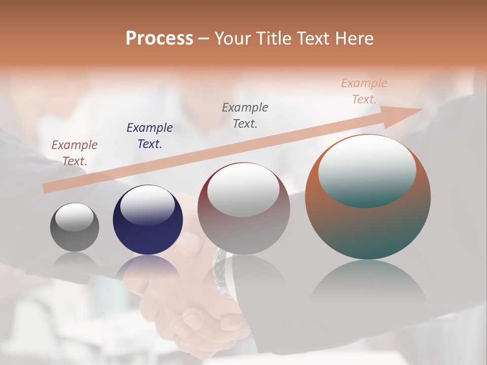 Suit Shaking Businessman PowerPoint Template