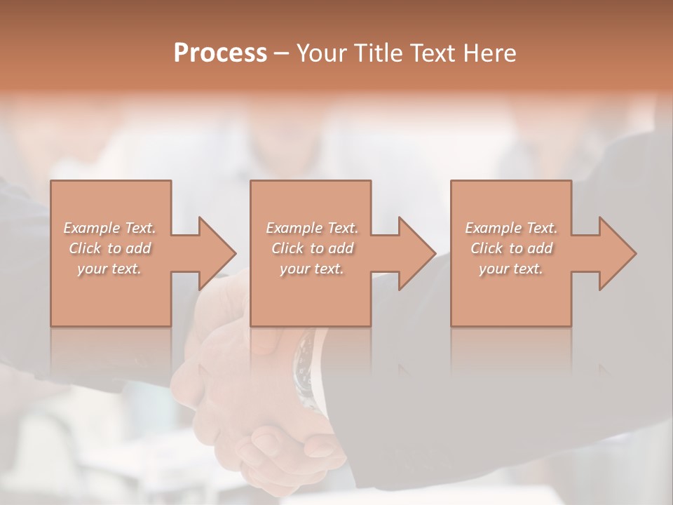 Suit Shaking Businessman PowerPoint Template