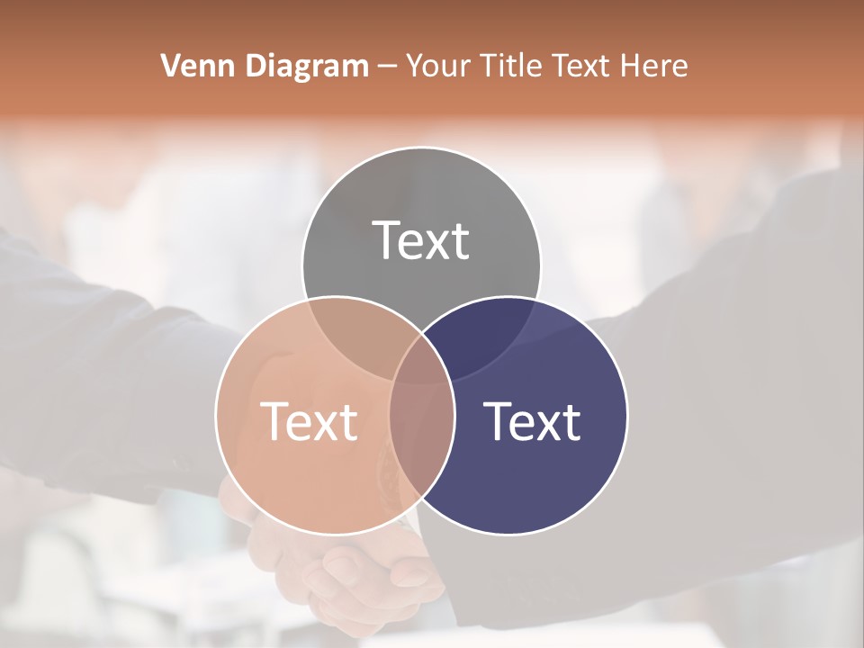 Suit Shaking Businessman PowerPoint Template