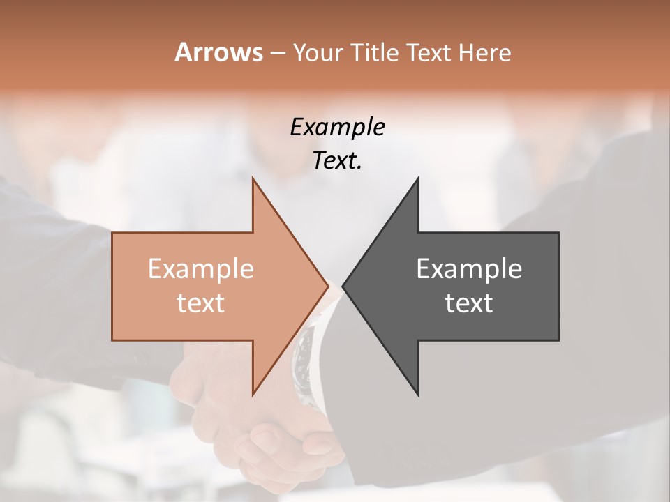 Suit Shaking Businessman PowerPoint Template