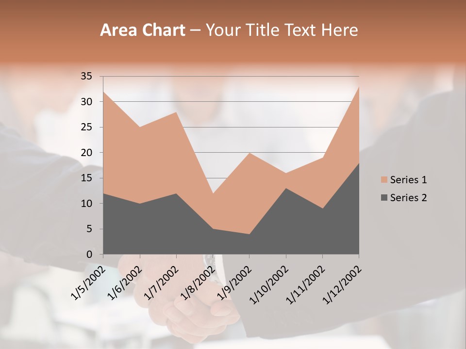 Suit Shaking Businessman PowerPoint Template