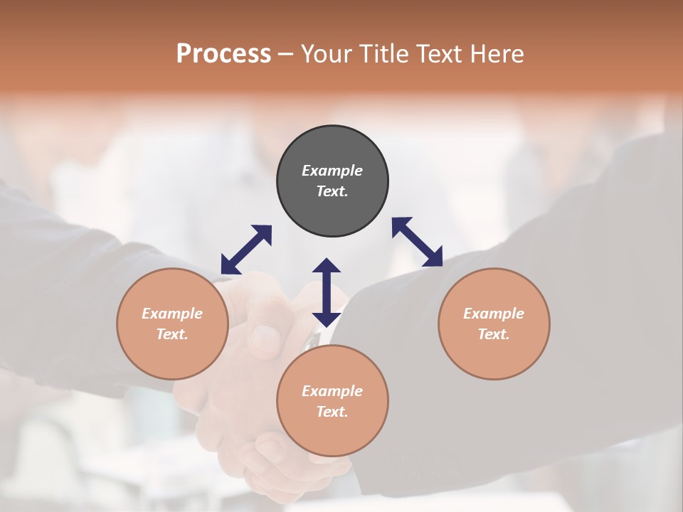 Suit Shaking Businessman PowerPoint Template