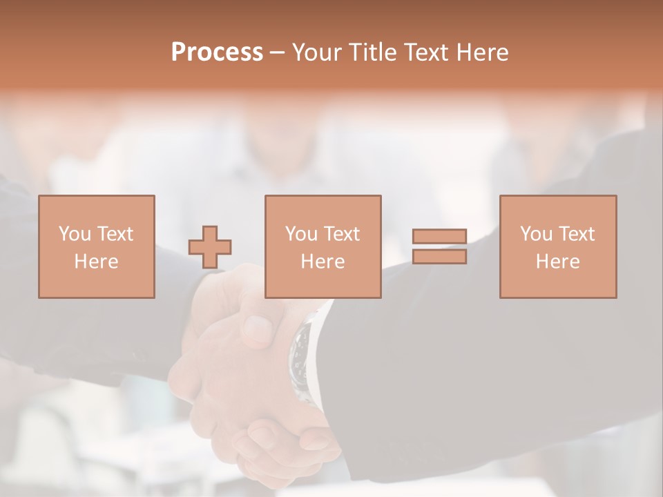 Suit Shaking Businessman PowerPoint Template