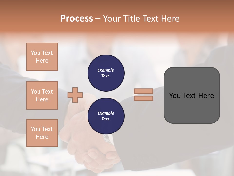 Suit Shaking Businessman PowerPoint Template