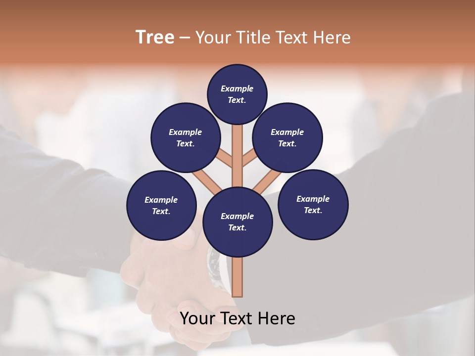 Suit Shaking Businessman PowerPoint Template