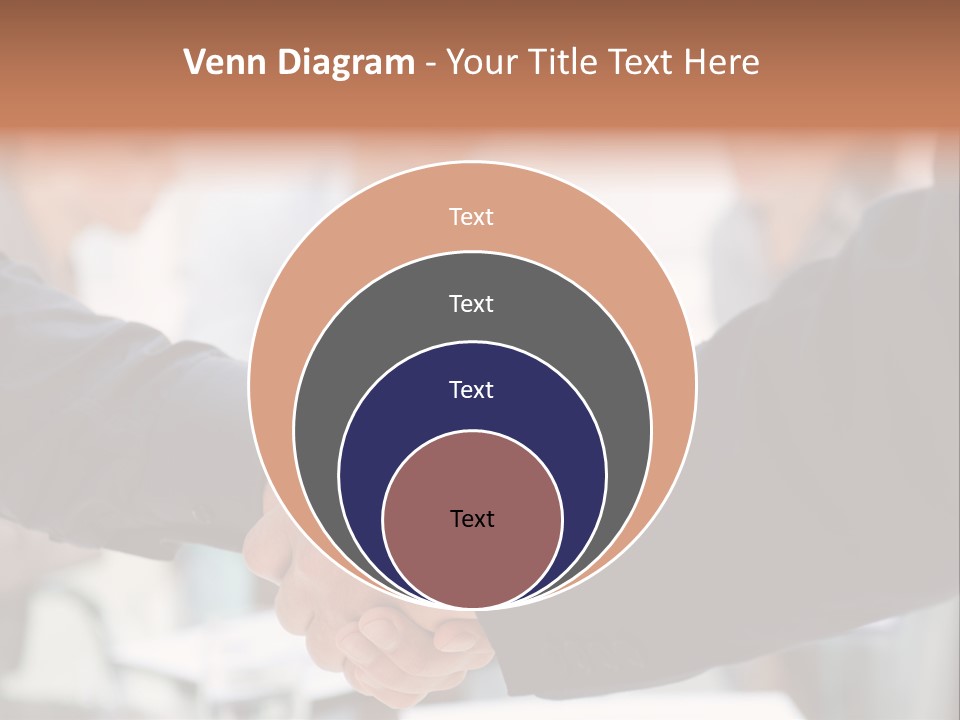 Suit Shaking Businessman PowerPoint Template
