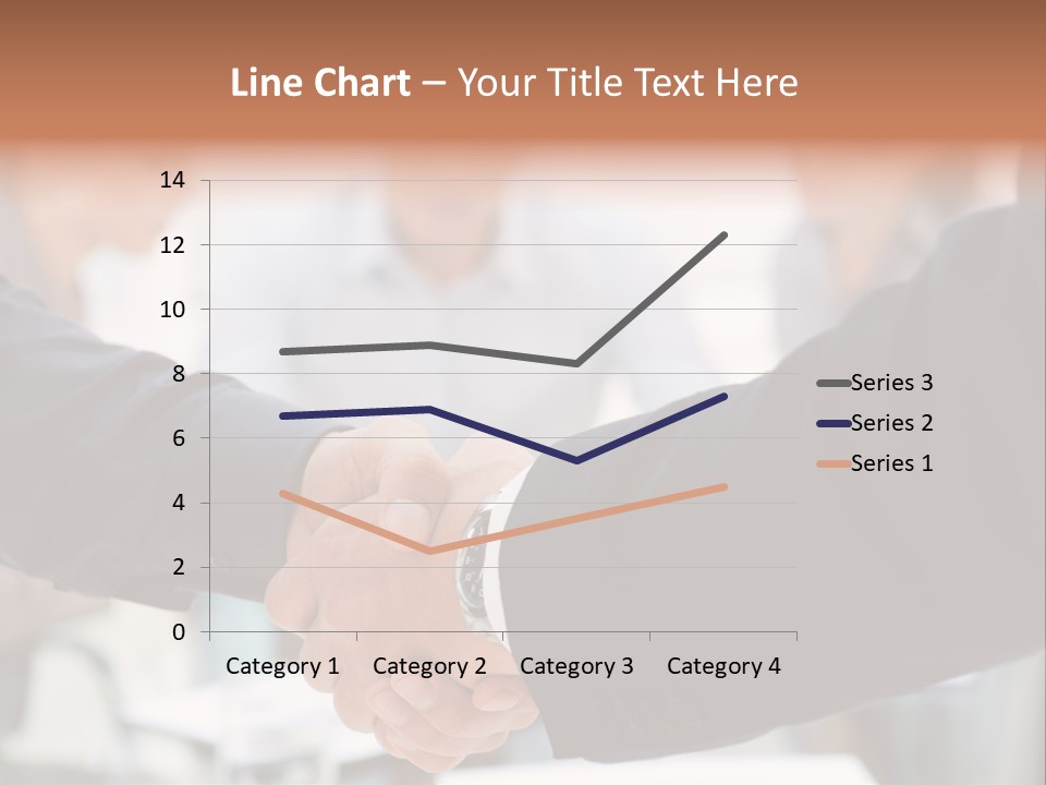 Suit Shaking Businessman PowerPoint Template