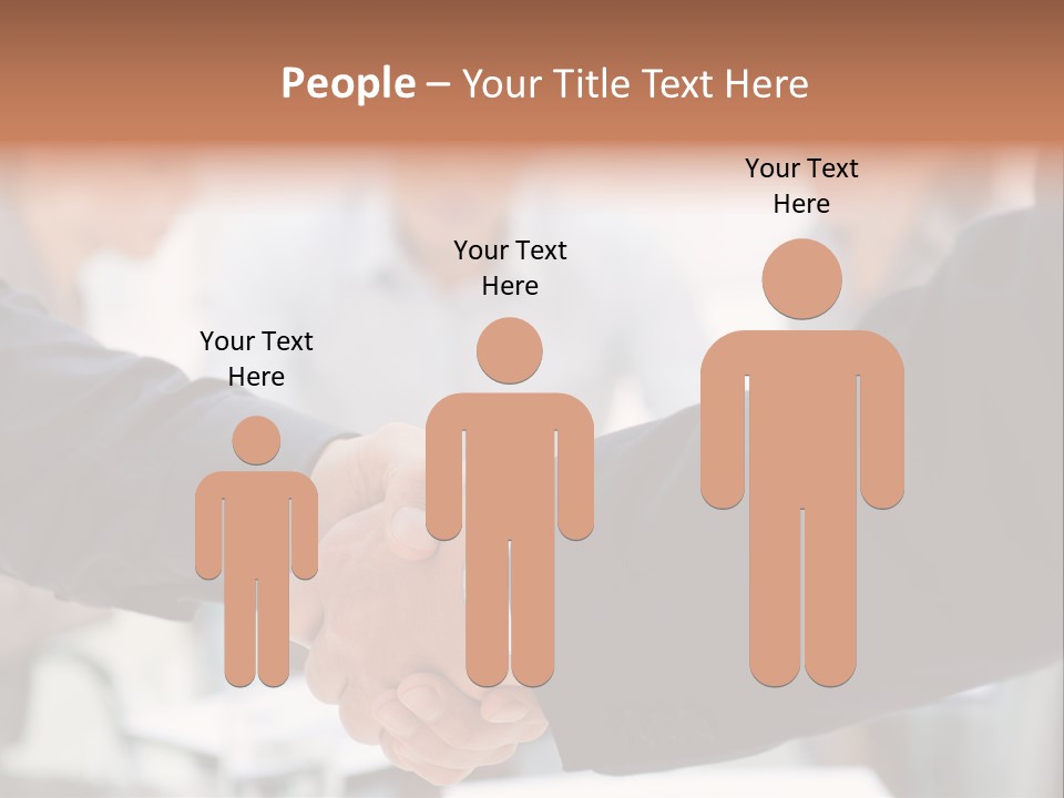 Suit Shaking Businessman PowerPoint Template