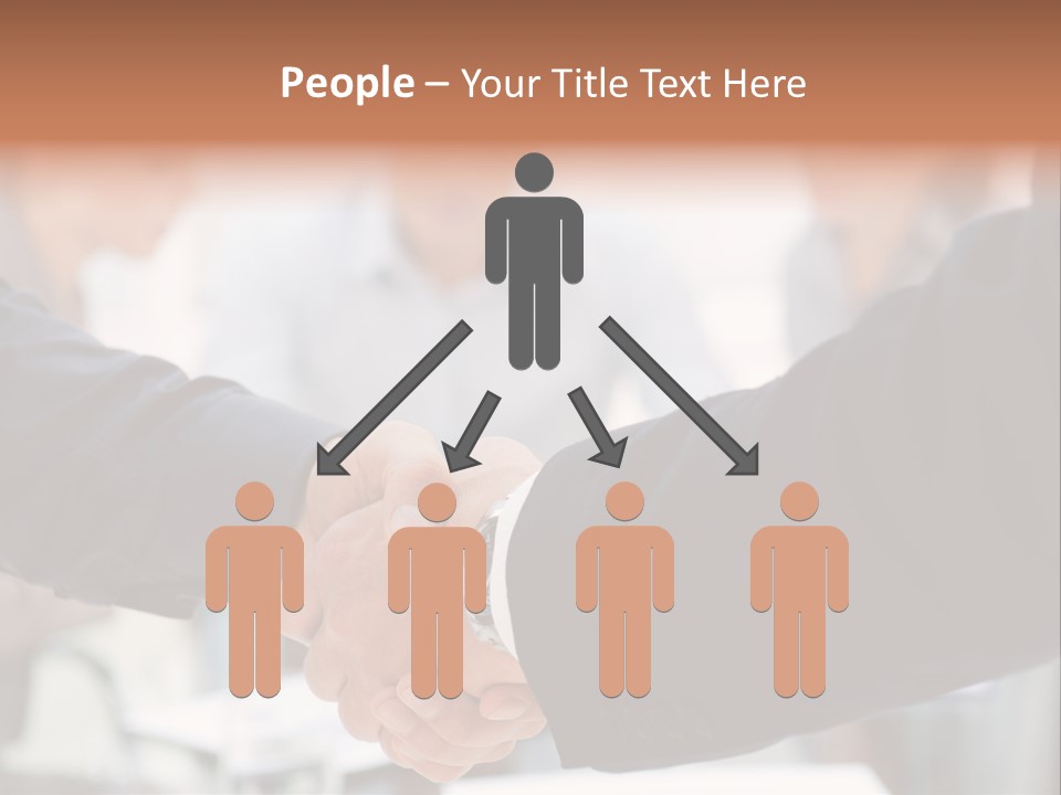 Suit Shaking Businessman PowerPoint Template