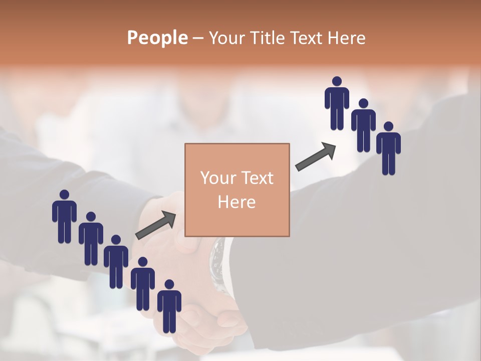 Suit Shaking Businessman PowerPoint Template