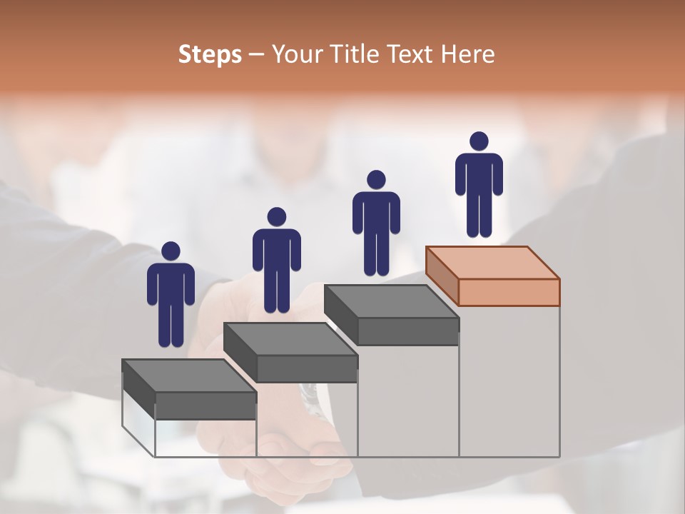 Suit Shaking Businessman PowerPoint Template