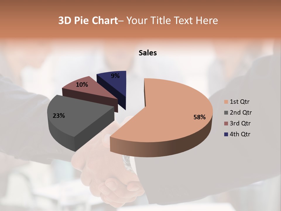 Suit Shaking Businessman PowerPoint Template