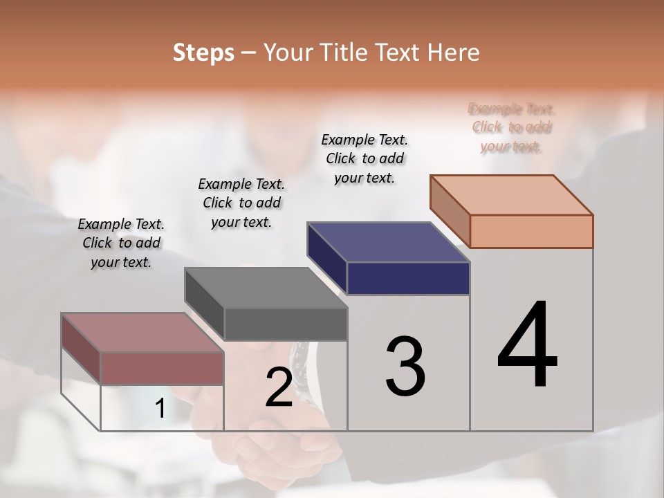 Suit Shaking Businessman PowerPoint Template