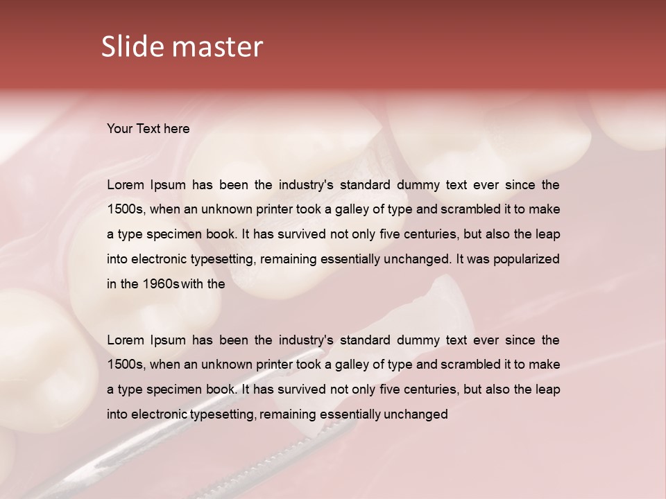 Periodontosis Dentist Ceramics PowerPoint Template