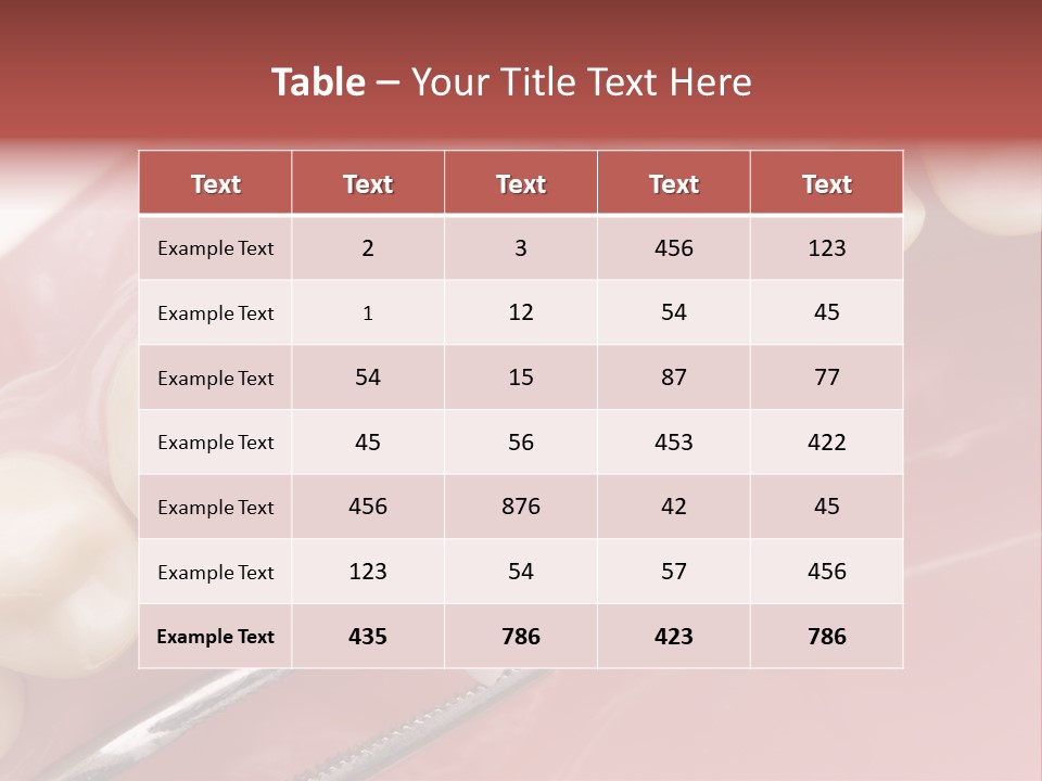 Periodontosis Dentist Ceramics PowerPoint Template