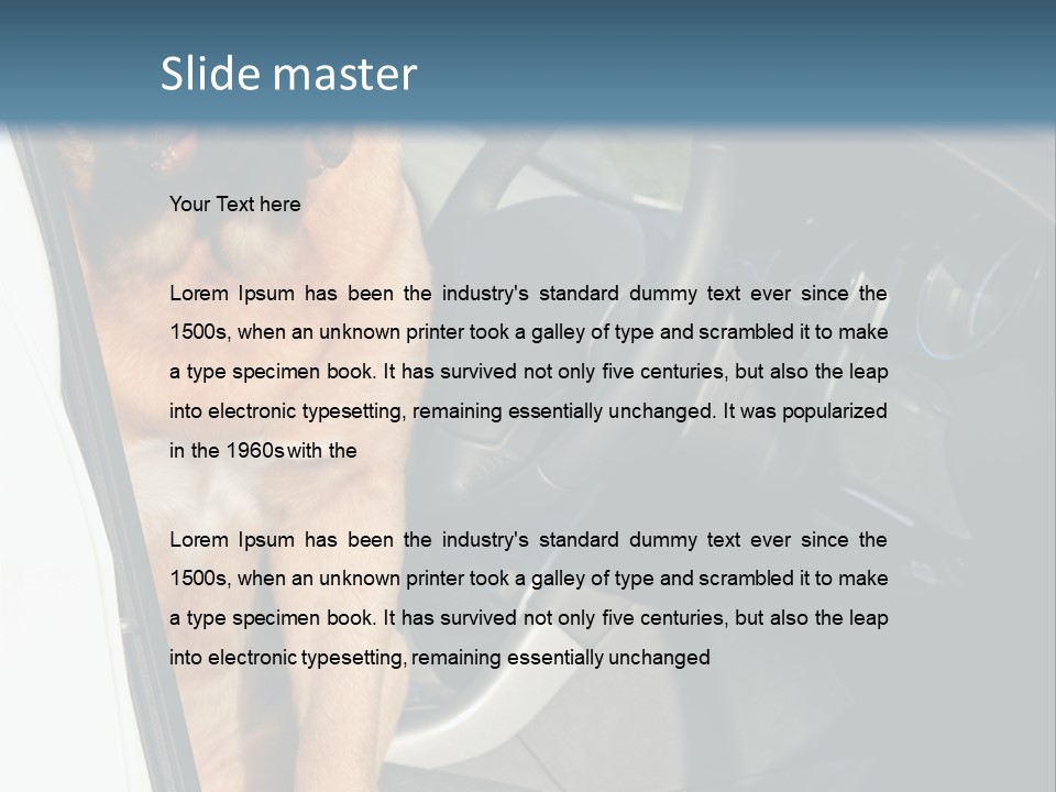 Interior Puppy Funny PowerPoint Template