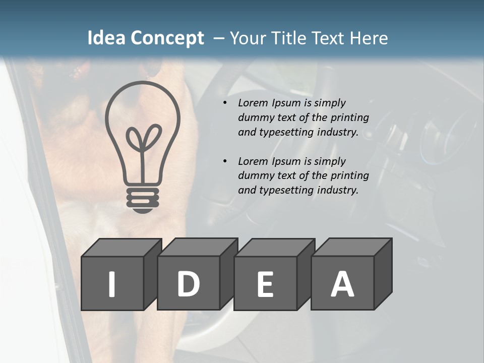 Interior Puppy Funny PowerPoint Template