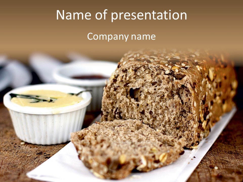 Bread Tea Slice PowerPoint Template
