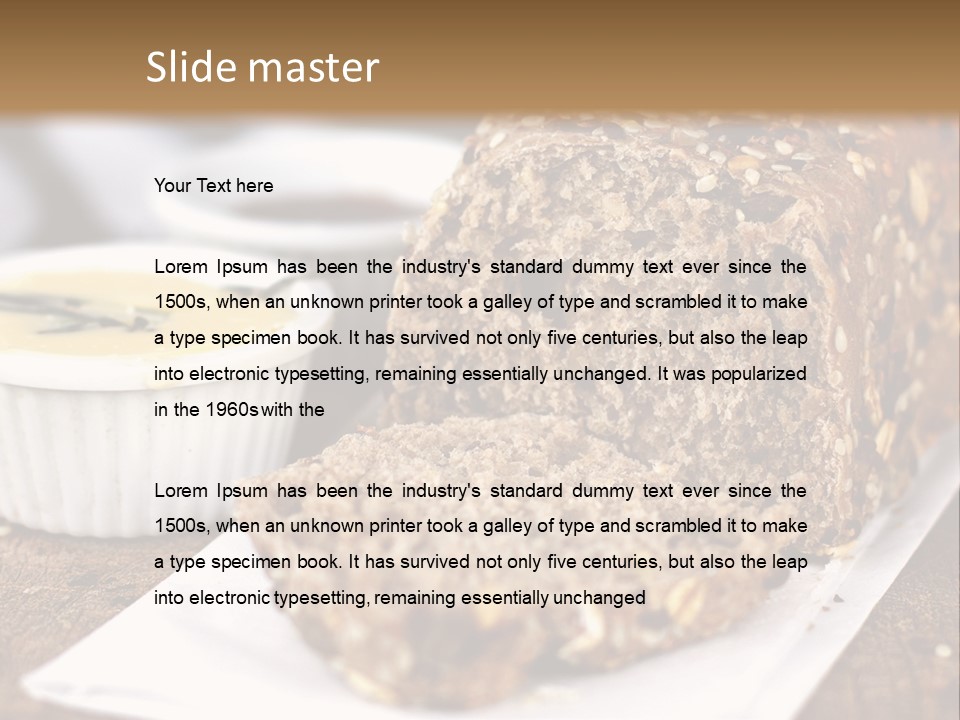 Bread Tea Slice PowerPoint Template