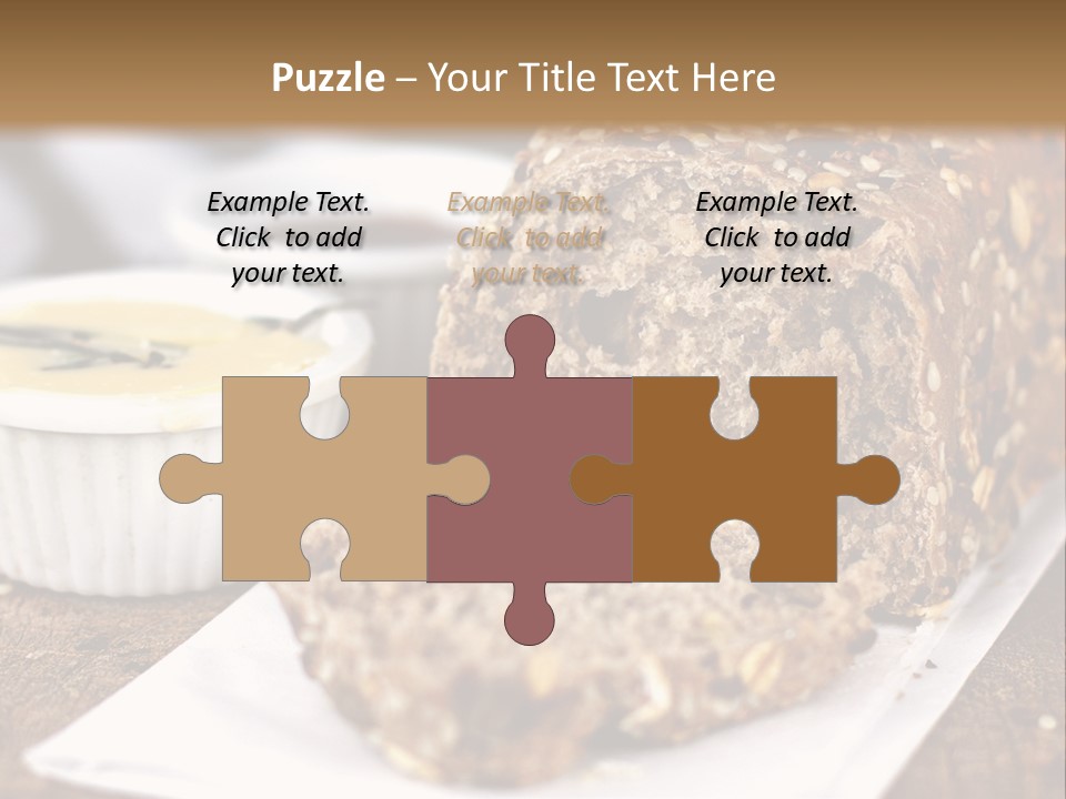 Bread Tea Slice PowerPoint Template