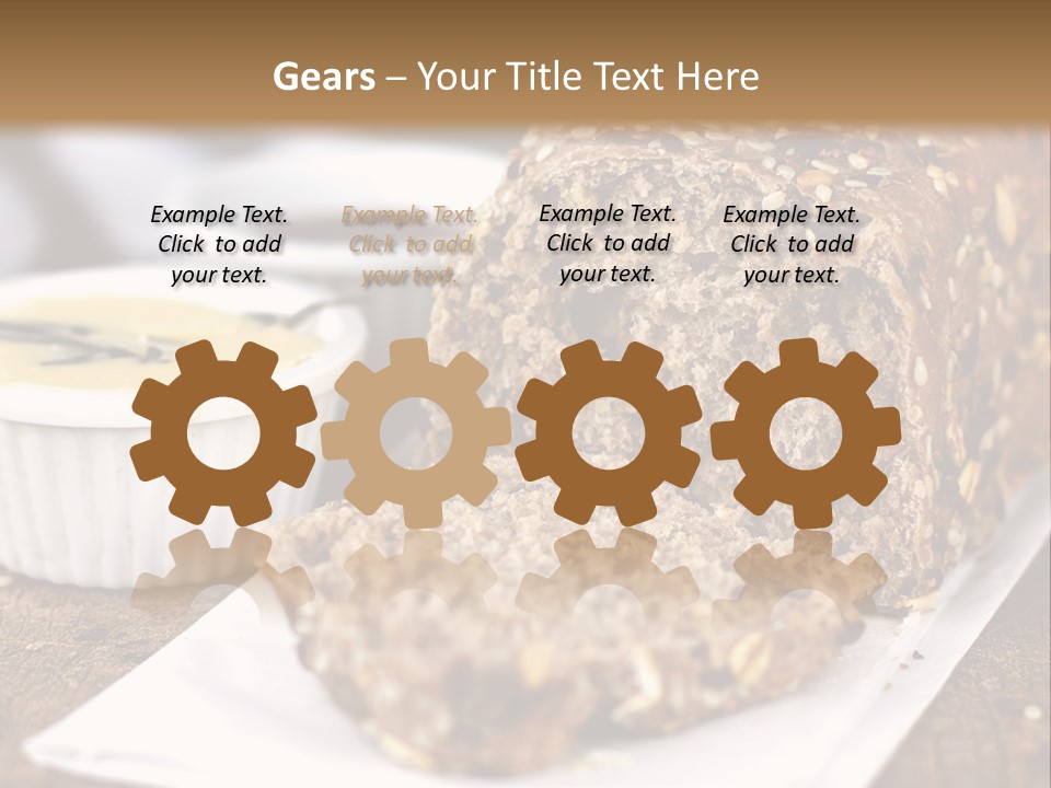 Bread Tea Slice PowerPoint Template