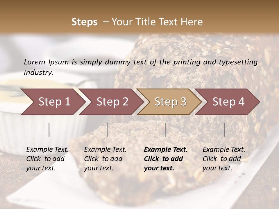 Bread Tea Slice PowerPoint Template