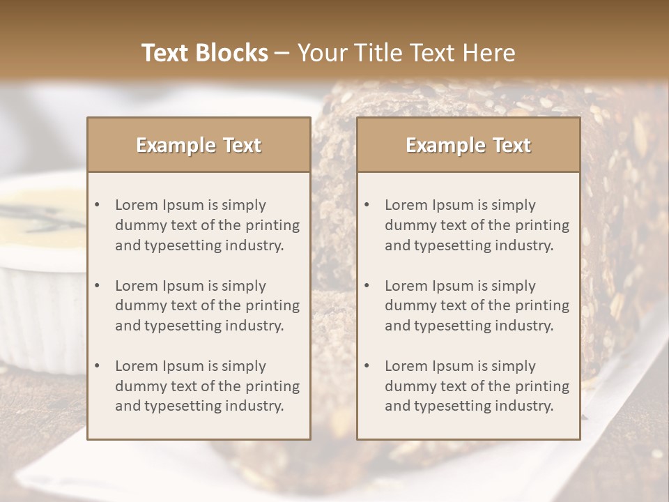 Bread Tea Slice PowerPoint Template