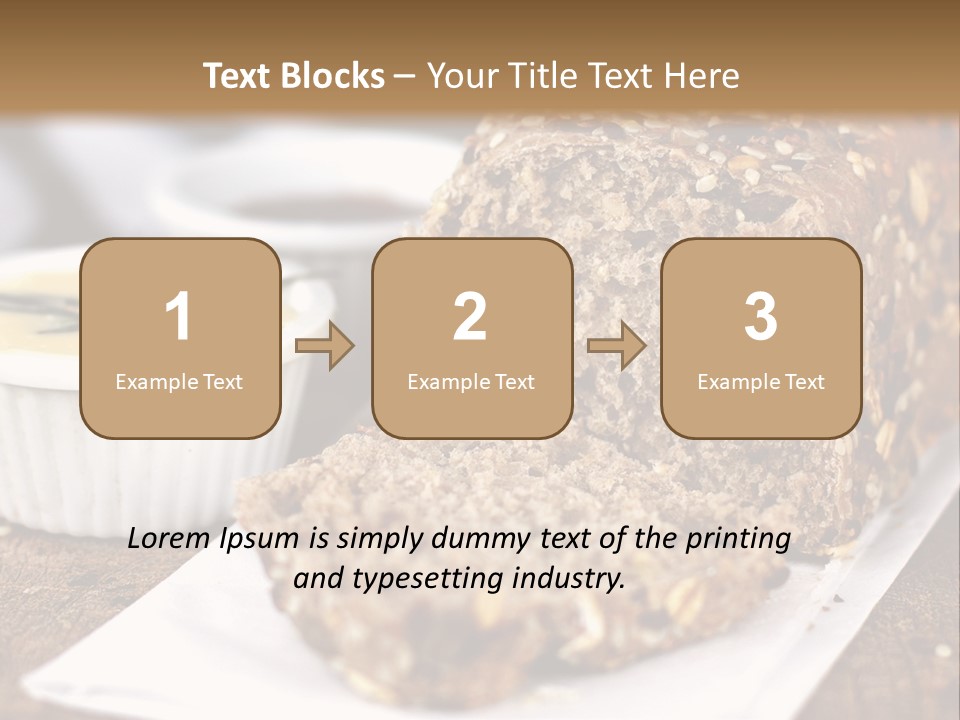 Bread Tea Slice PowerPoint Template